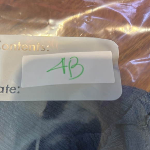 Reformation Blue textured long sleeve top blouse size small casual mock neck - Picture 7 of 7